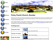 Tablet Screenshot of fintry-church.org.uk